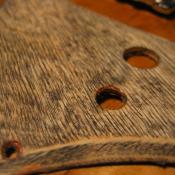 Tea tannins + rust = black ink.